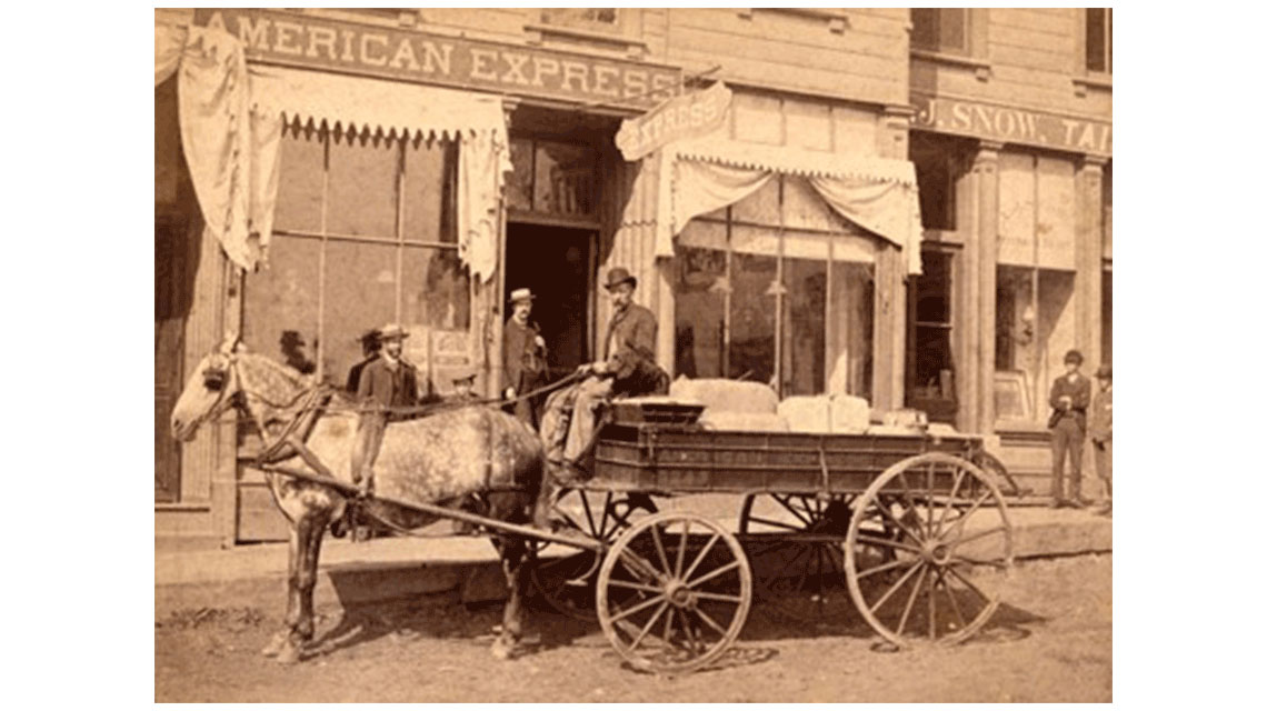 1850年 美国运通始于快递业
